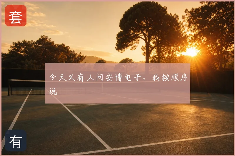 今天又有人问安博电子，我按顺序说